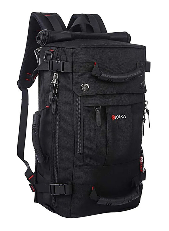 

Kaka Fabric Travelling Camping Hiking Backpack Unisex, Black