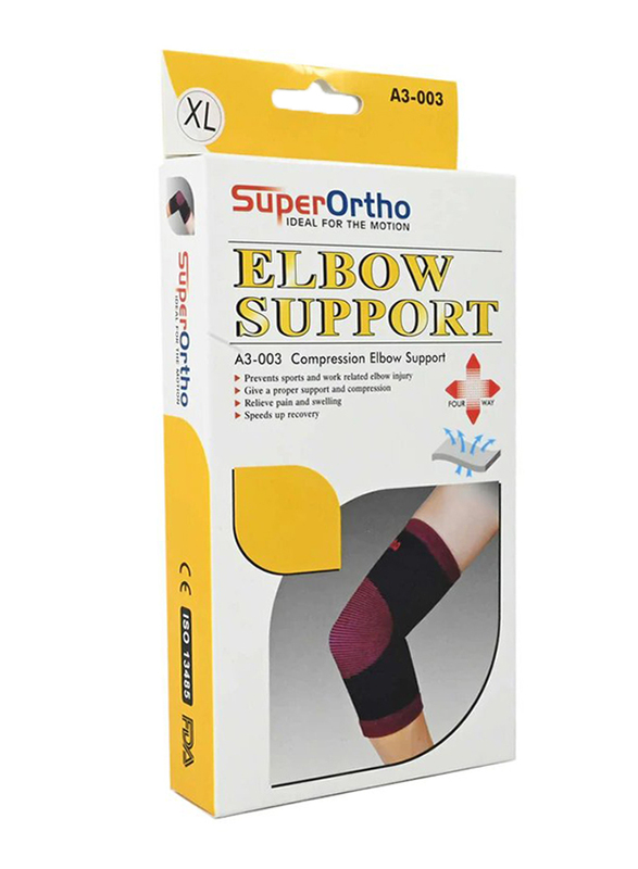 

Super Ortho A3-003 Compression Elastic Elbow Support, Extra Large