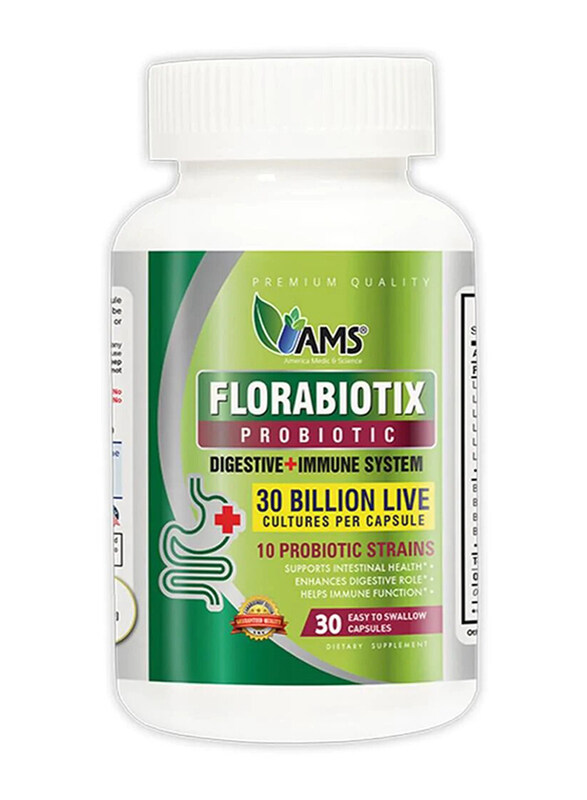 

AMS Florabiotix Probiotic 30 Billion Capsules, 30 Capsules