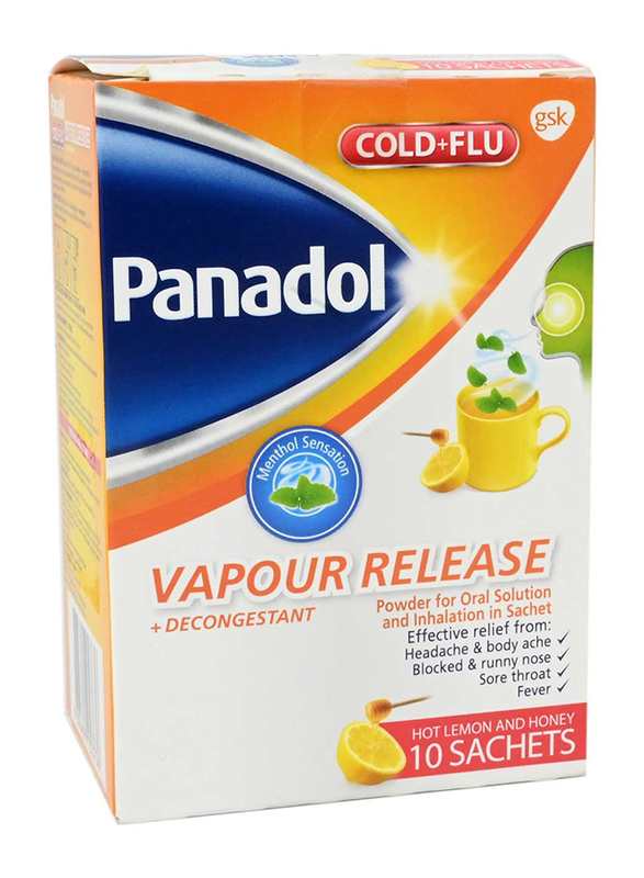 Panadol Cold & Flu Vapour Release, 10 Sachets