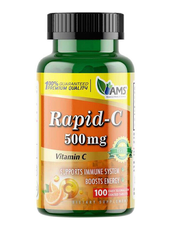 

AMS Rapid-C Vitamin C Dietary Supplements, 500mg, 100 Tablets