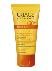 Uriage Bariesun Fragrance Free Sunscreen Cream with SPF 50, 50ml