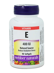 Webber Naturals Vitamin E 400IU, 90 Softgels