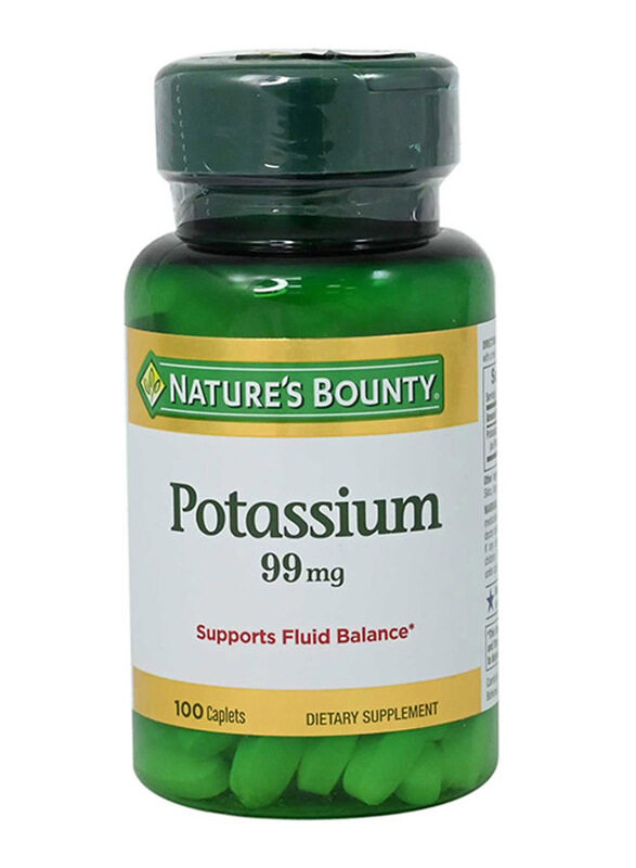 

Natures Bounty Potassium Gluconate Dietary Supplement, 99mg, 100 Caplets