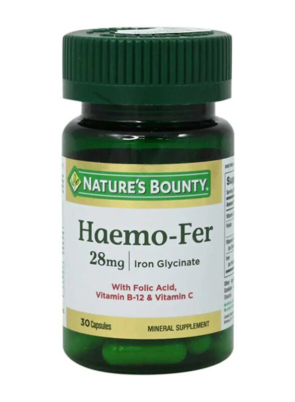 

Nature'S Bounty Haemo-Fer Mineral Supplement, 28mg, 30 Capsules
