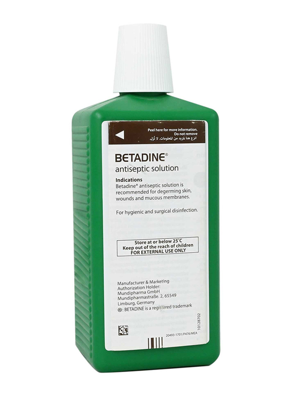 Betadine Antiseptic Solution, Green, 500ml