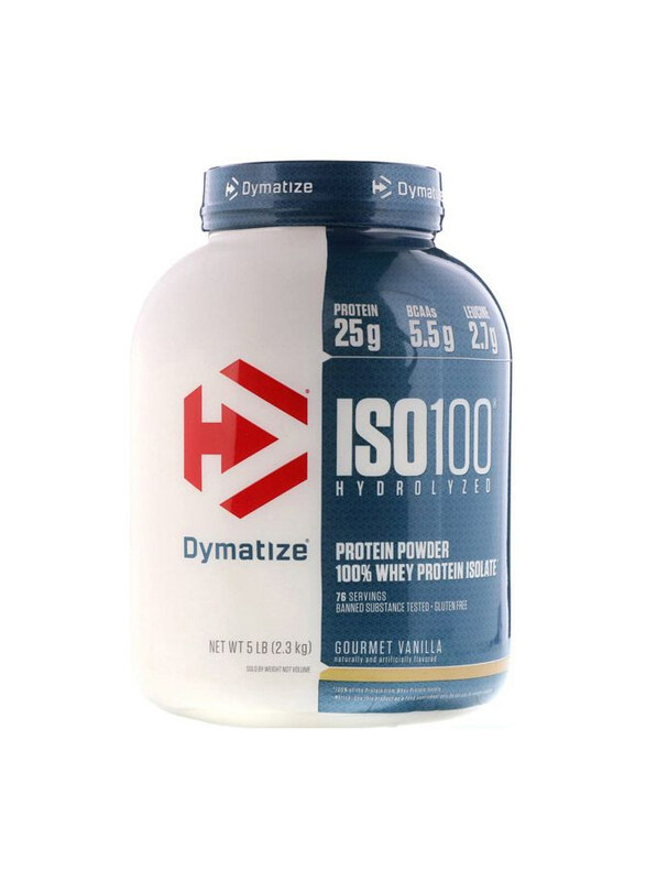

Dymatize Iso 100 Whey Protein Powder, 5 Lbs, Vanilla