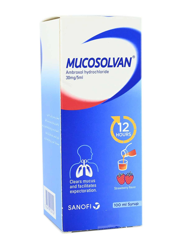Mucosolvan Strawberry Cough Syrup, 100ml