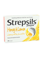 Strepsils Orange with Vitamin C 100mg Sore Throat, 24 Lozenges