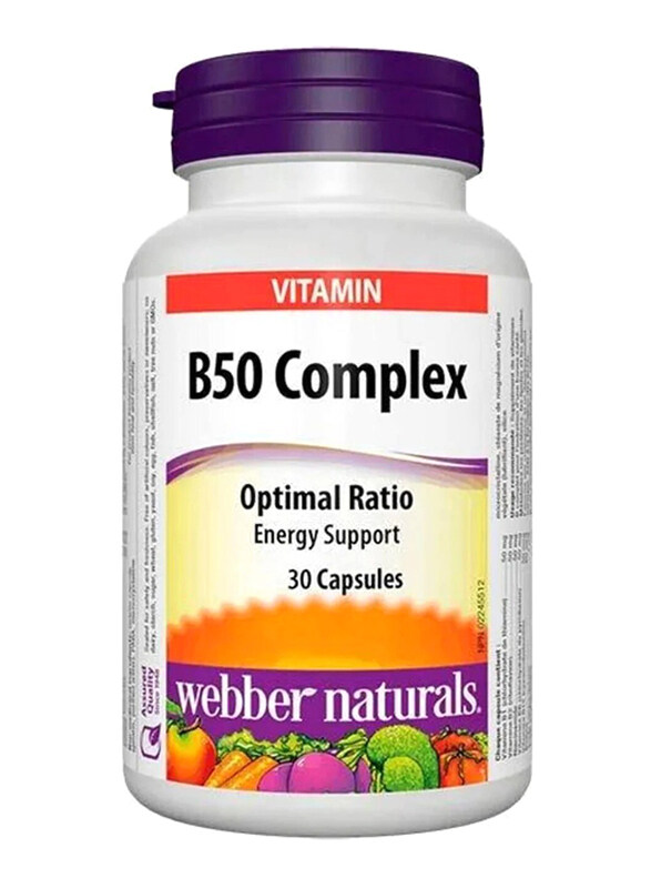 

Webber Naturals B50 Complex, 30 Capsules