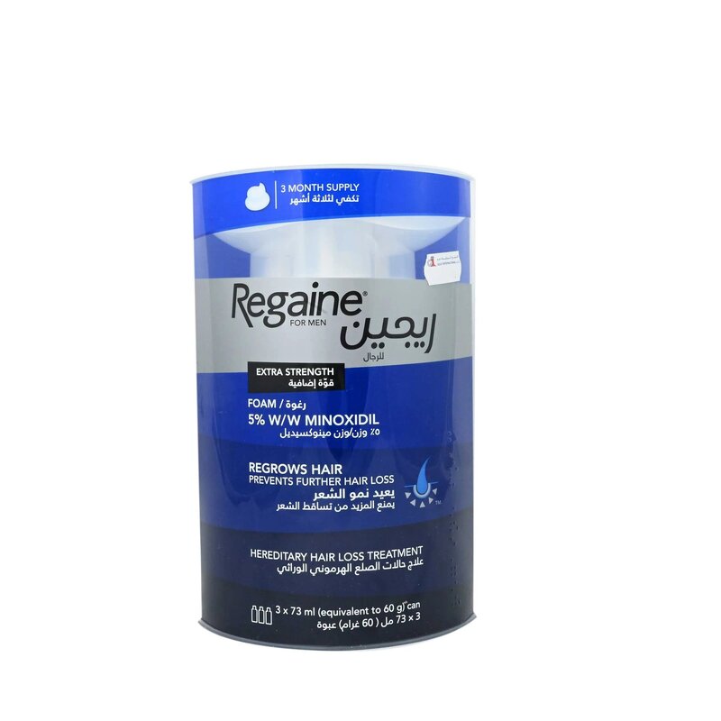 

Regaine Men Foam for All Types Hair, 3 x 73ml