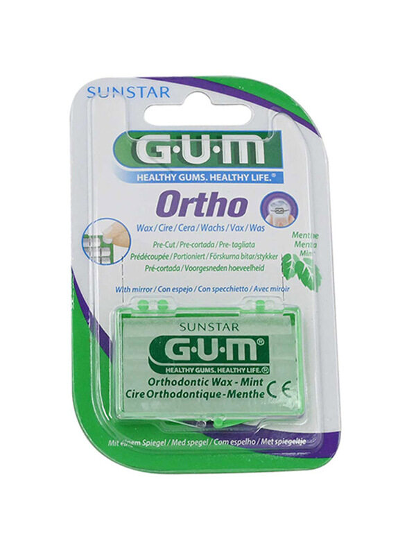 

Sunstar Gum Mint Ortho Wax, Green, 1 Piece