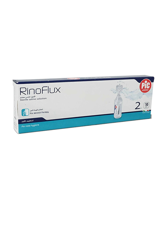 Pic Rinoflux Saline Solution, 10 Pieces, 2ml