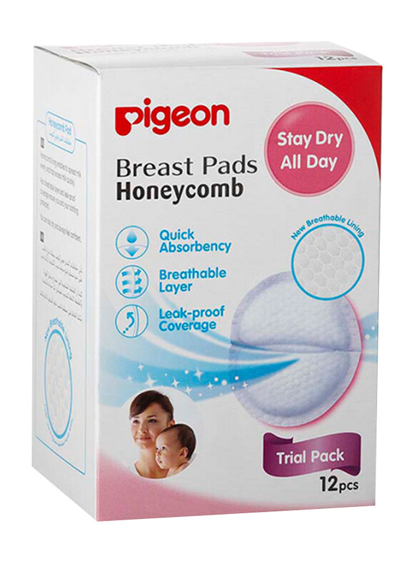 

Pigeon Honeycomb Breast Pad, 12 Pieces, White