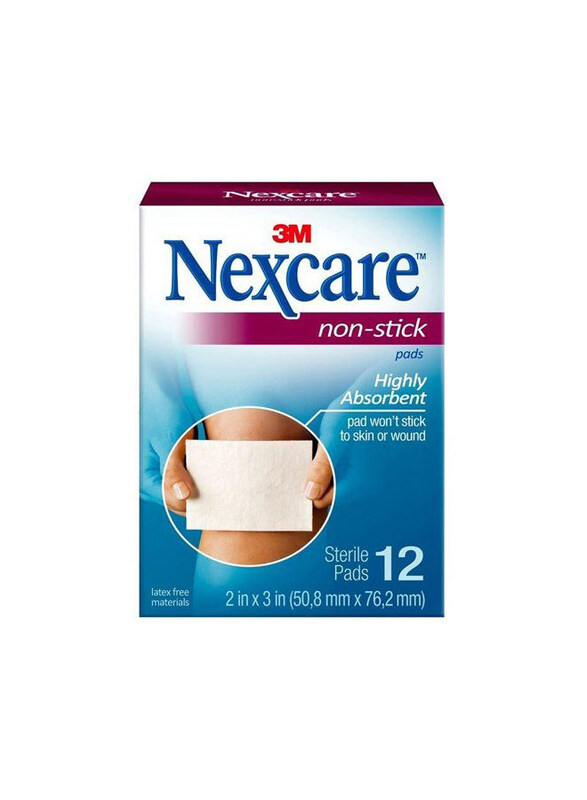 

Nexcare Non-stick Sterile Pads, 12 Pieces, White
