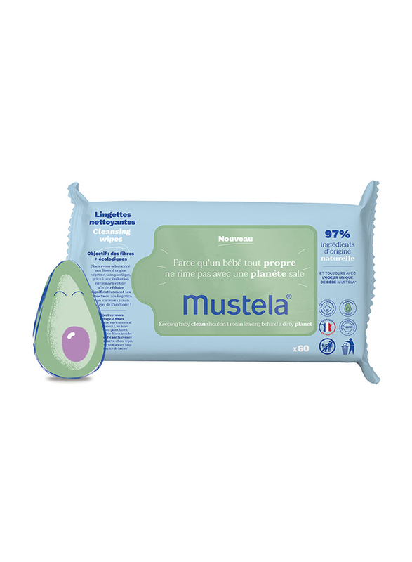 Mustela 60 Sheets Cleansing Wipes for Baby