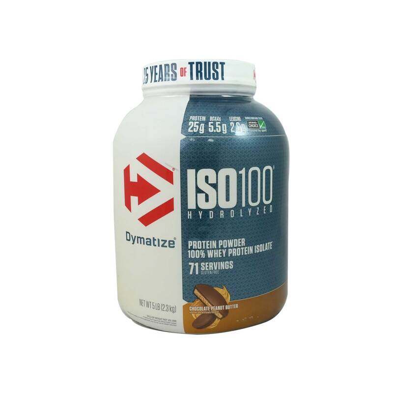 

Dymatize ISO100 Protein Powder, 2.3 Kg, Chocolate Peanut Butter