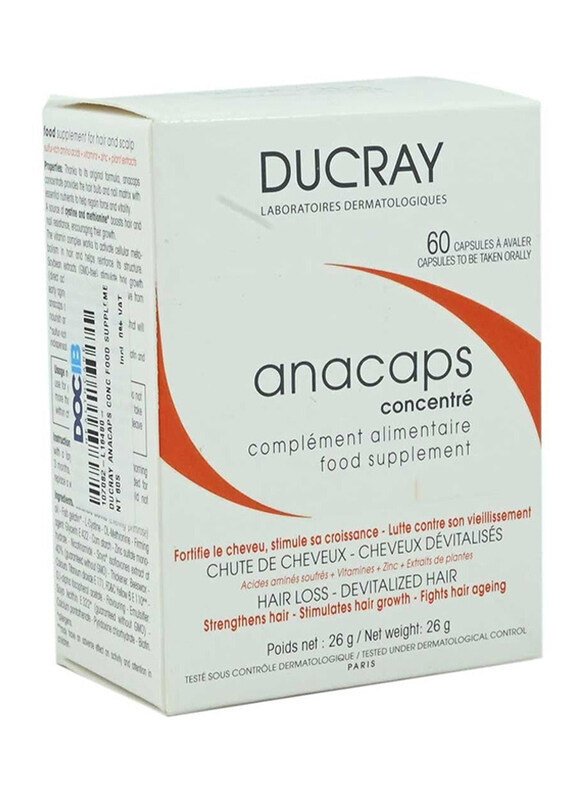 

Ducray Anacaps Concentrate Food Supplement, 60 Capsules