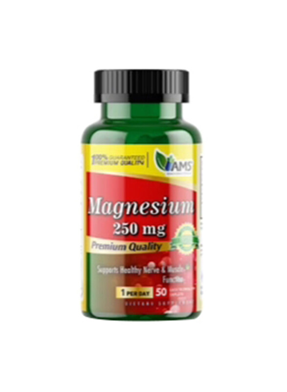 

AMS Magnesium 250mg, 50 Tablets