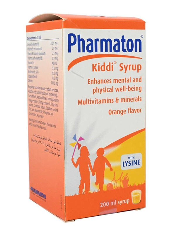 

Pharmaton Kiddi Syrup Orange Flavour, 200ml