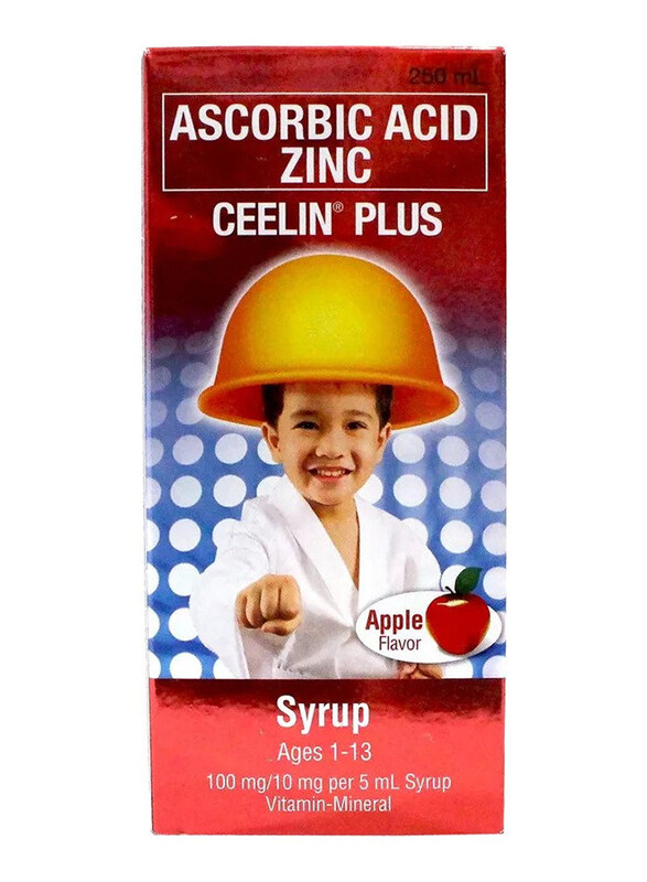 

Ceelin Plus Ascorbic Acid Zinc Vitamin-Mineral Apple Flavour Kids Syrup, 250ml
