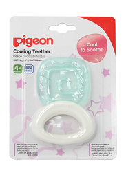 Pigeon Square Cooling Teether, Green/Clear