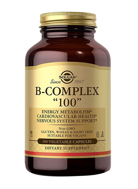 Solgar B-Complex 100 Vegetable Dietary Supplement, 100 Capsules