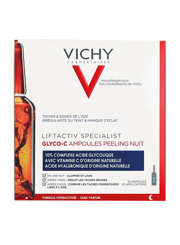 

Vichy Liftactive Glyco-C Ampoules Night Peel, 20ml, 10 Pieces
