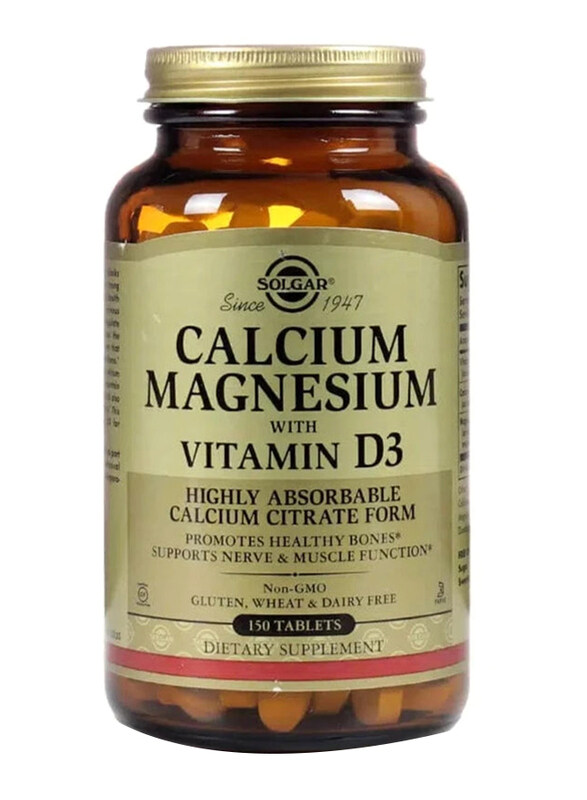 

Solgar Calcium Magnesium With Vitamin D3 Supplement, 150 Tablets