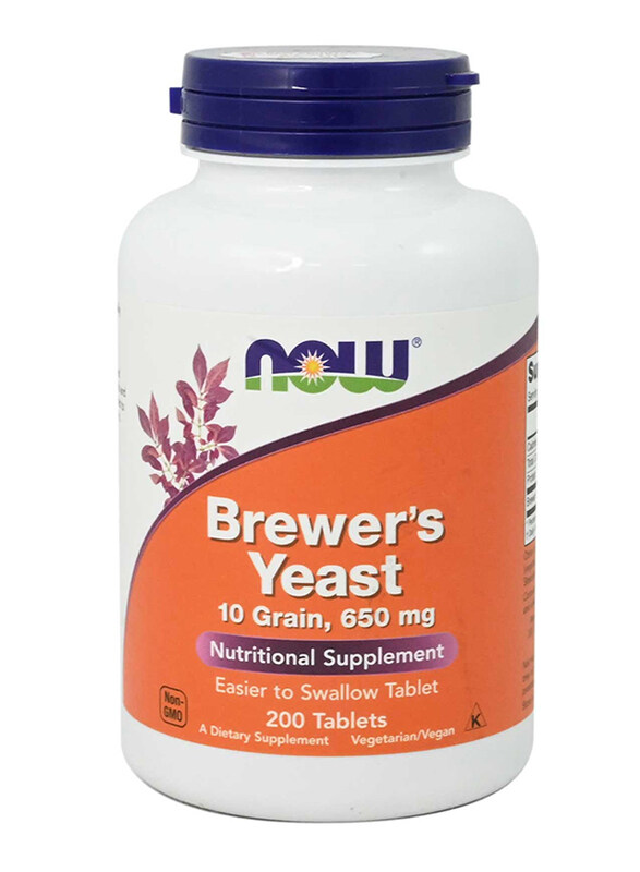 

Now Brewers Yeast, 650mg, 200 Tablets