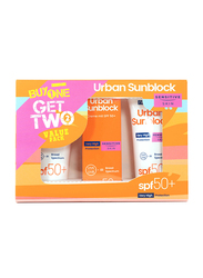 Novaclear Urban Sunblock Spf50+ for Sensitive Skin, 3 Packs x 40ml