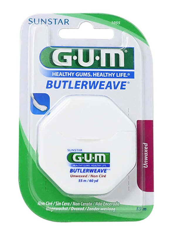 

Gum Butlerweave Floss Unwaxed, 55m