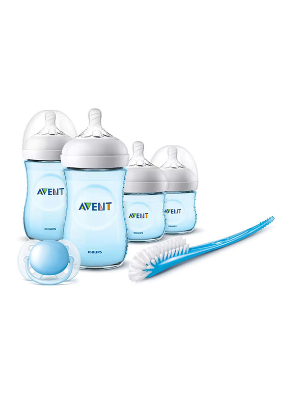 

Avent Natural 2.0 Baby Feeding Starter Set, Newborn, 6 Pieces, Blue