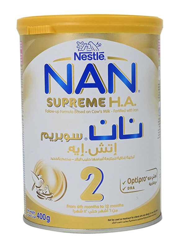 

Nestle Nan Supreme H.A. 2 Follow UP Infant Milk Formula, 400gm