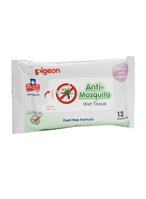 

Pigeon Anti Mosquito Wipes, 12 Sheet