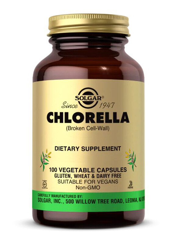 

Solgar Chlorella Dietary Supplement, 100 Vegetable Capsules