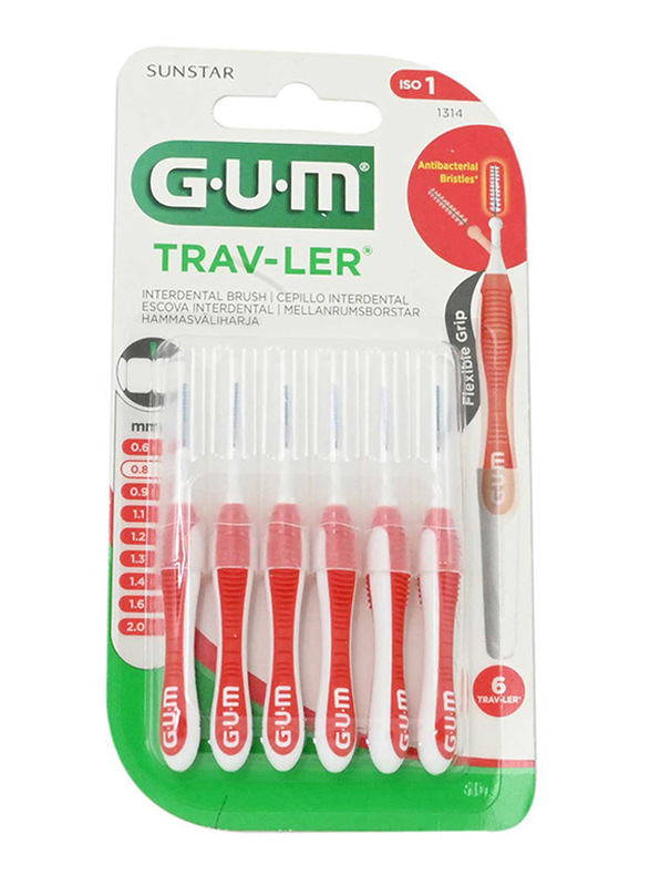 Butler Gum Proxa Travel Interdent Brush, 0.8mm