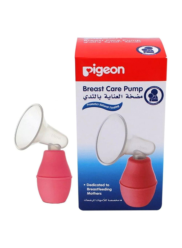 Pigeon Plastic Breast Care Pump, Red