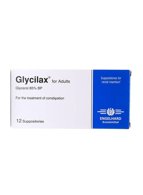 Glycilax Adult Suppositories, 12 Suppositories