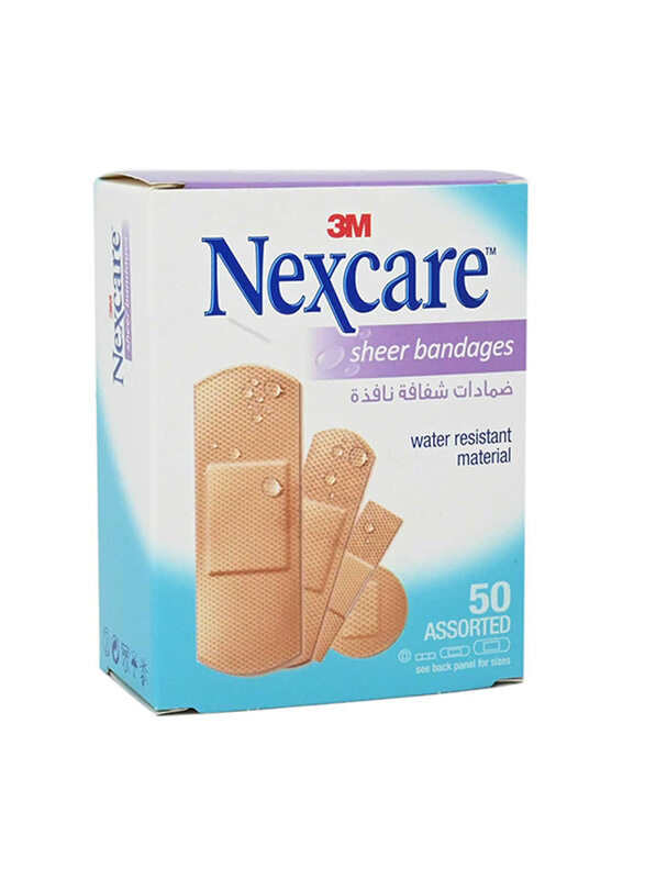 

Nexcare 658-50 Sheer Bandages, Brown, 50 Assorted Pieces