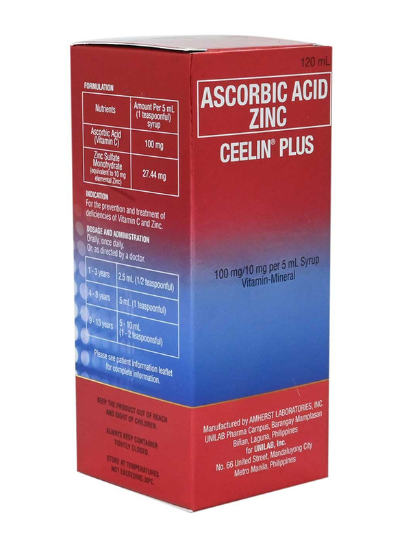 Ceelin Plus Syrup, 120ml