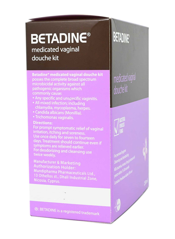 Betadine Vaginal Kit, Purple, 250ml