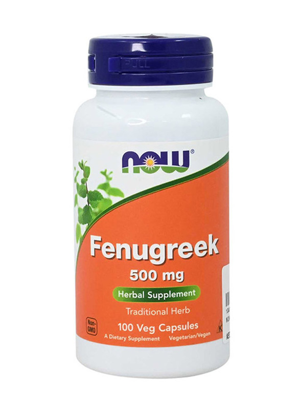 Now Fenugreek Dietary Supplement, 500mg, 100 Veg Capsules