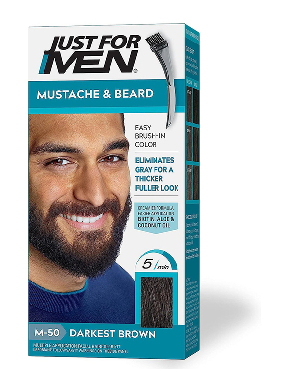 

Just For Men Moustache-Beard Gel, 28gm, Dark Brown, Brown