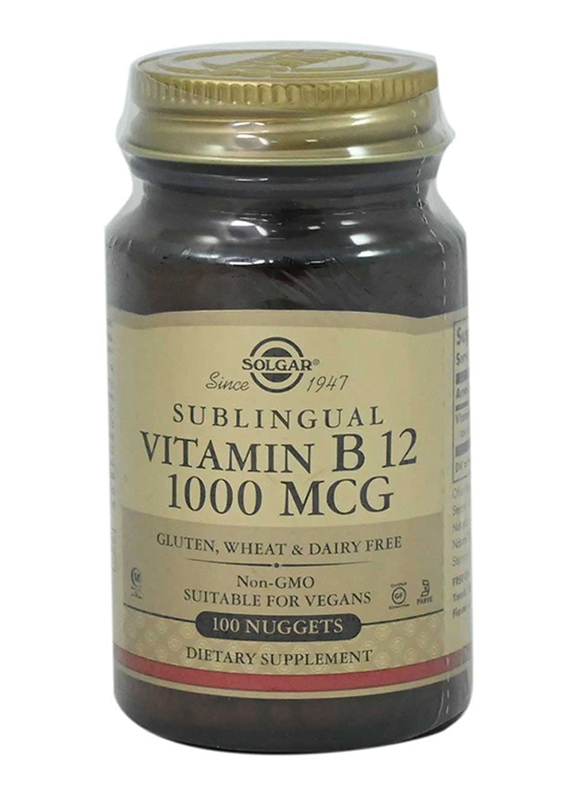 Solgar Vitamin B12, 1000mg, 100 Tablets
