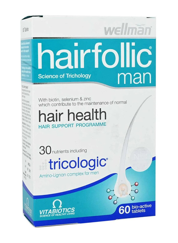 Vitabiotics Hair Follic Man Tablets, 60 Tablets