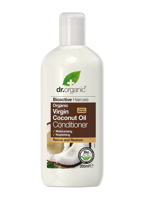 Dr. Organic Virgin Coconut Oil Conditioner for All Hair Types, 265ml