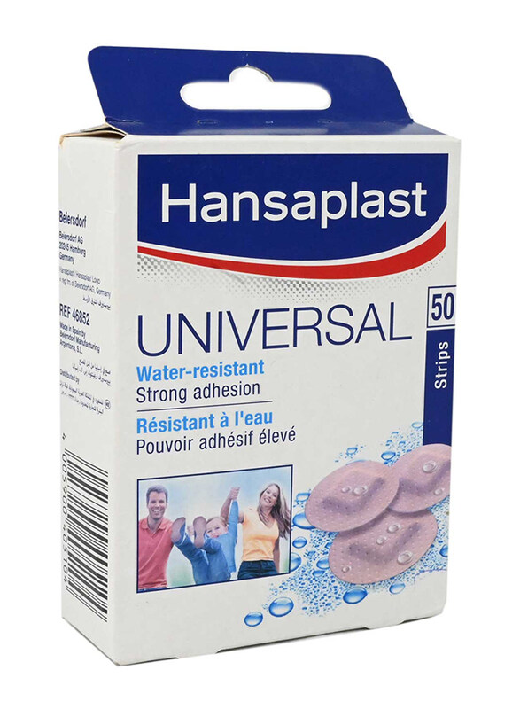 

Hansaplast Water-Resistant Universal Strong Adhesion Bandage, 50 Spot Strips