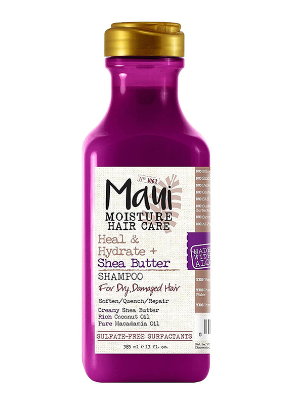 Maui Moisture Revive & Hydrate + Shea Butter Shampoo for Damaged Hair, 385ml