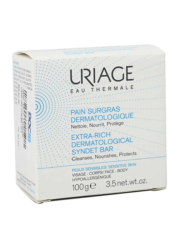 

Uriage Pain Surgras Extra-Rich Dermatological Syndet Bar, 100gm